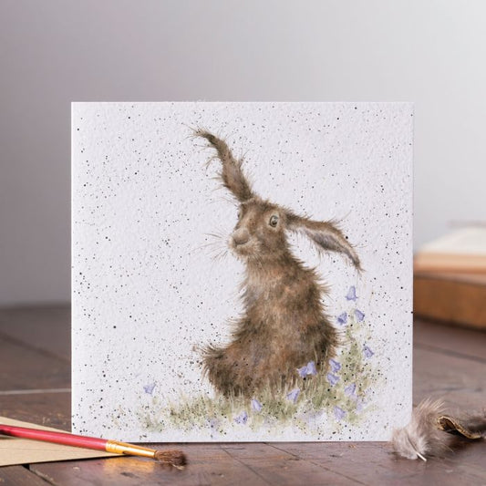 'Harebells' Hare Card