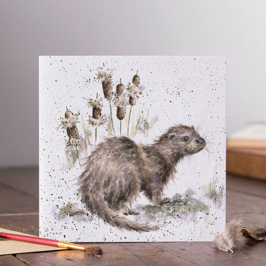 'The Riverbank' Otter Card