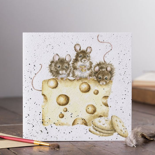 'Crackers About Cheese' Mouse Card