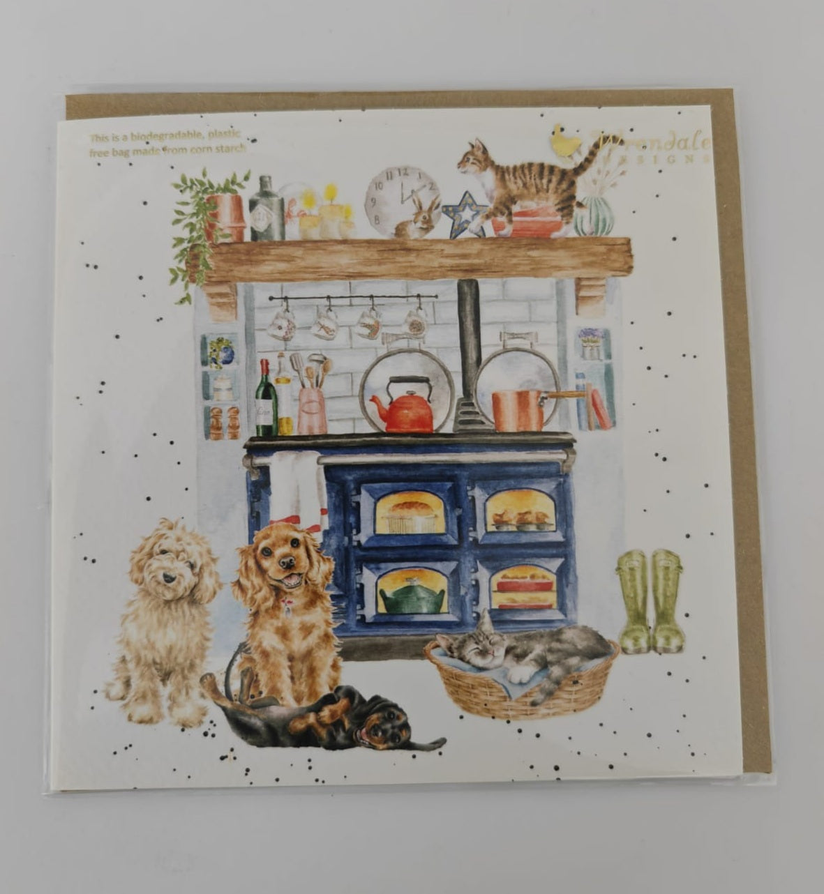 'Country Kitchen' Dog and Cat Card