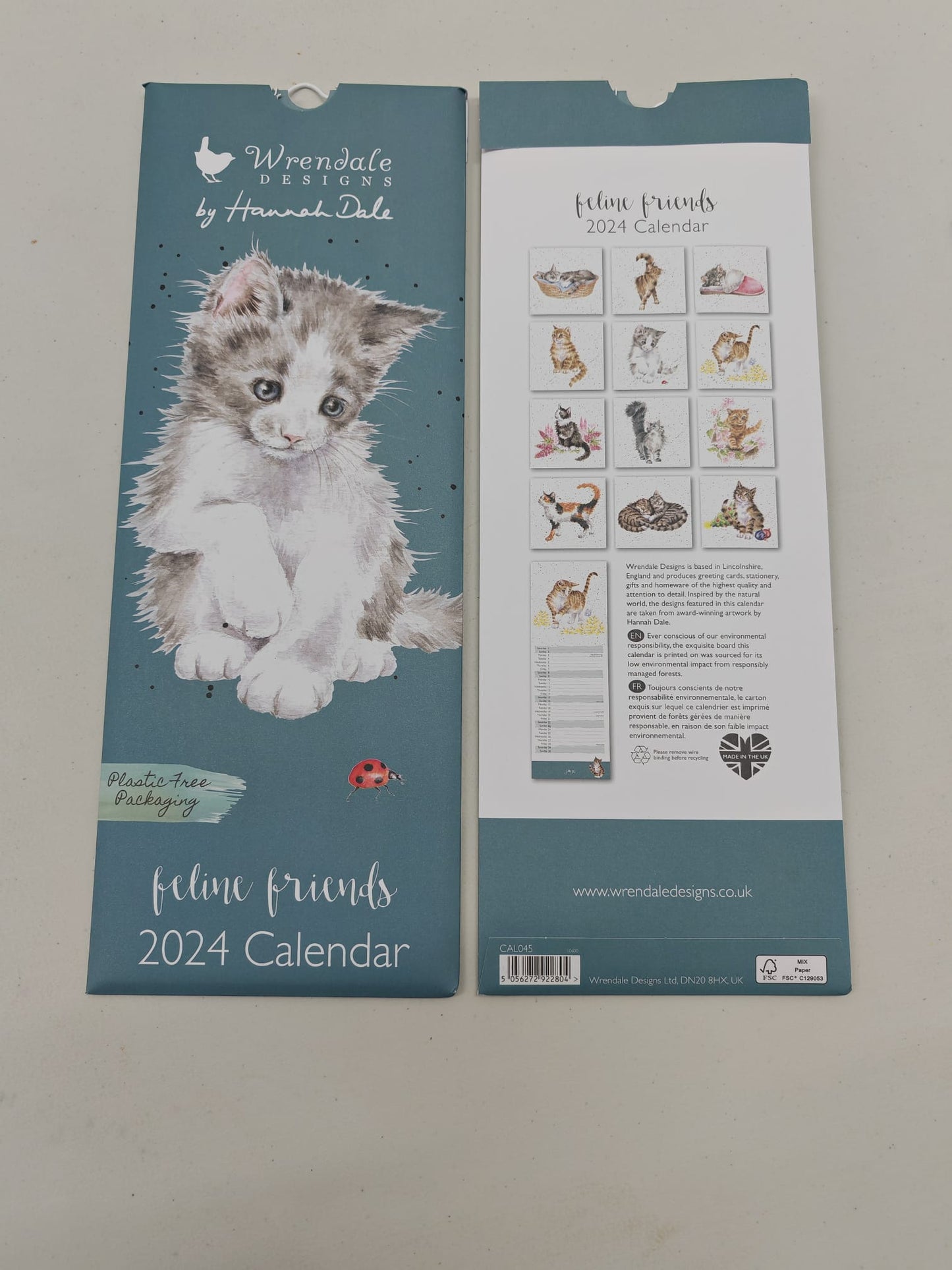 Wrendale 'Feline Friends' 2024 Calendar