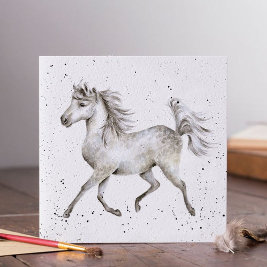 'Hot To Trot' Horse Card