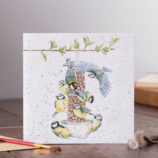 'Bon Appétit!' Blue Tit Card