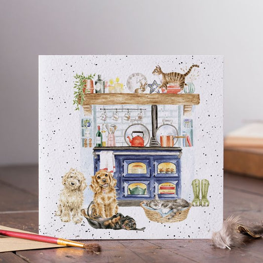 'Country Kitchen' Dog and Cat Card